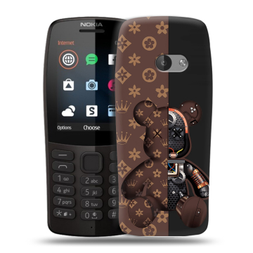 Силиконовый чехол на Nokia 210 с принтом Луи робот Силиконовый чехол на Nokia 210 с принтом Луи робот