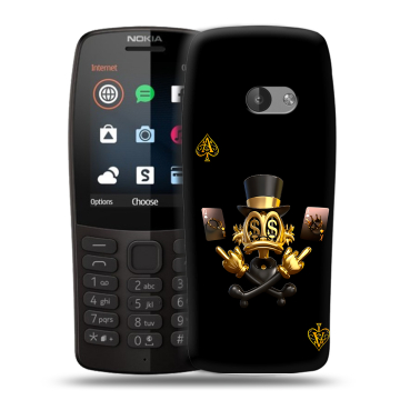 Силиконовый чехол на Nokia 210 с принтом Золотой скрудж макдак Силиконовый чехол на Nokia 210 с принтом Золотой скрудж макдак
