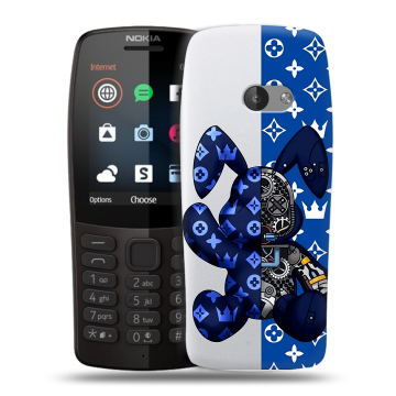 Силиконовый чехол на Nokia 210 с принтом Луи робот Силиконовый чехол на Nokia 210 с принтом Луи робот