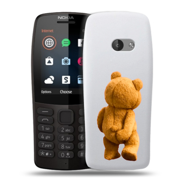 Силиконовый чехол на Nokia 210 с принтом Медведь Силиконовый чехол на Nokia 210 с принтом Медведь