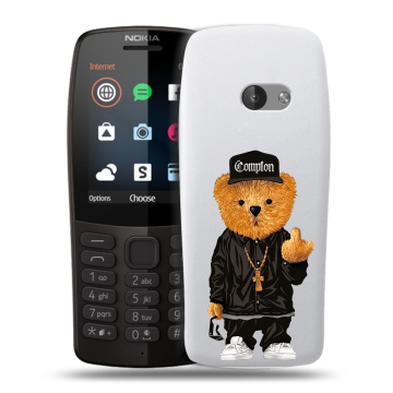 Силиконовый чехол на Nokia 210 с принтом Плюшевый медведь Силиконовый чехол на Nokia 210 с принтом Плюшевый медведь