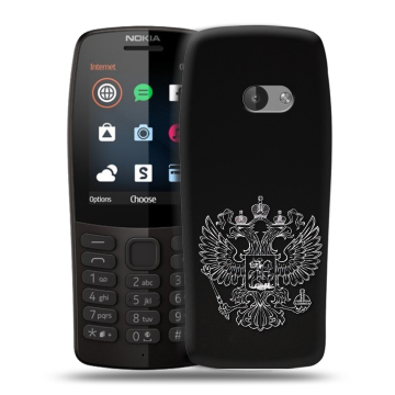 Силиконовый чехол на Nokia 210 с принтом Герб России Силиконовый чехол на Nokia 210 с принтом Герб России