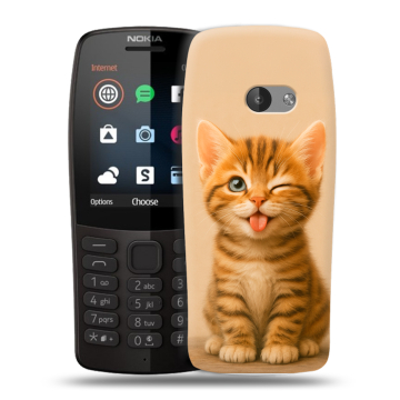 Силиконовый чехол на Nokia 210 с принтом котенок Силиконовый чехол на Nokia 210 с принтом котенок