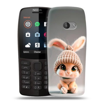 Силиконовый чехол на Nokia 210 с принтом Кролик Силиконовый чехол на Nokia 210 с принтом Кролик