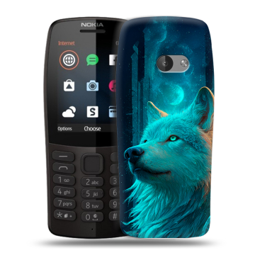 Силиконовый чехол на Nokia 210 с принтом бабочки саккура