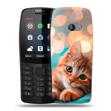 Силиконовый чехол на Nokia 210 с принтом котик Силиконовый чехол на Nokia 210 с принтом котик