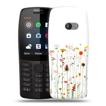 Силиконовый чехол на Nokia 210 с принтом цветы Силиконовый чехол на Nokia 210 с принтом цветы