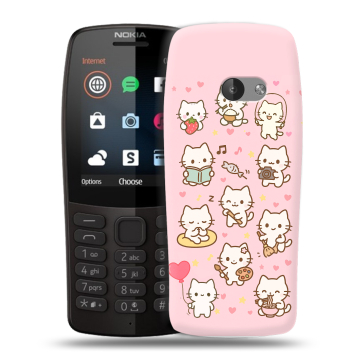 Силиконовый чехол на Nokia 210 с принтом Hello Kitty Хелоу Кити Силиконовый чехол на Nokia 210 с принтом Hello Kitty Хелоу Кити