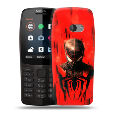 Силиконовый чехол на Nokia 210 с принтом человек паук spiderman Силиконовый чехол на Nokia 210 с принтом человек паук spiderman