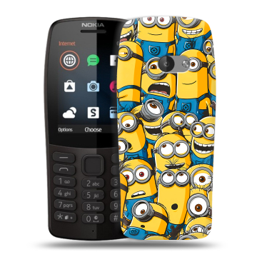 Силиконовый чехол на Nokia 210 с принтом Миньоны Силиконовый чехол на Nokia 210 с принтом Миньоны
