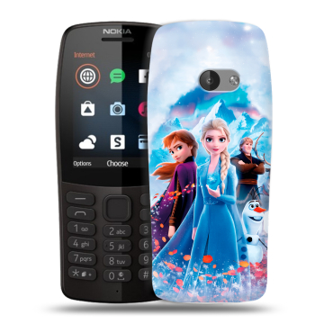 Силиконовый чехол на Nokia 210 с принтом Холодное сердце Frozen Силиконовый чехол на Nokia 210 с принтом Холодное сердце Frozen