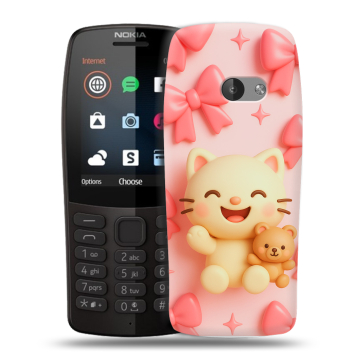 Силиконовый чехол на Nokia 210 с принтом для девочек