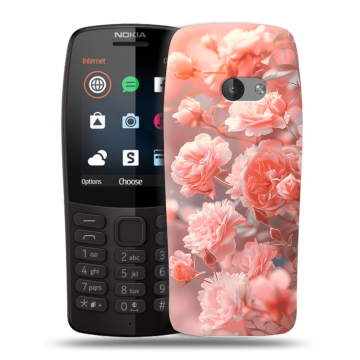 Силиконовый чехол на Nokia 210 с принтом Розы цветы Силиконовый чехол на Nokia 210 с принтом Розы цветы