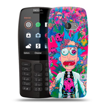 Силиконовый чехол на Nokia 210 с принтом Рик и Морти Rick Morty Силиконовый чехол на Nokia 210 с принтом Рик и Морти Rick Morty