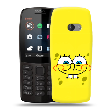 Силиконовый чехол на Nokia 210 с принтом спанчбоб спанч боб Силиконовый чехол на Nokia 210 с принтом спанчбоб спанч боб