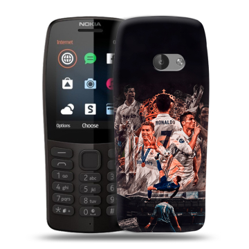 Силиконовый чехол на Nokia 210 с принтом Реал Роналдо Real Ronaldo Силиконовый чехол на Nokia 210 с принтом Реал Роналдо Real Ronaldo