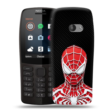 Силиконовый чехол на Nokia 210 с принтом человек паук spiderman