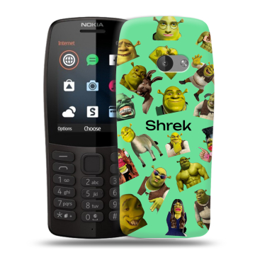 Силиконовый чехол на Nokia 210 с принтом Шрек Shrek