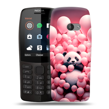 Силиконовый чехол на Nokia 210 с принтом Панда