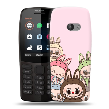Силиконовый чехол на Nokia 210 с принтом Лабубу