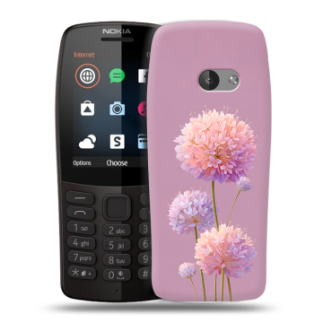 Силиконовый чехол на Nokia 210 с принтом Цветы