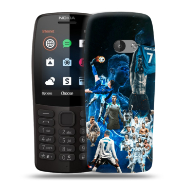 Силиконовый чехол на Nokia 210 с принтом Реал Роналдо Силиконовый чехол на Nokia 210 с принтом Реал Роналдо