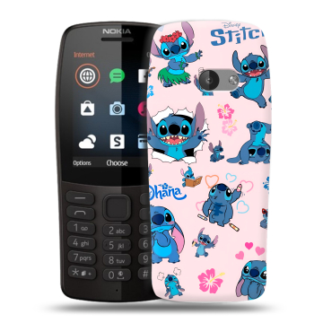 Силиконовый чехол на Nokia 210 с принтом Лило и Стич Силиконовый чехол на Nokia 210 с принтом Лило и Стич