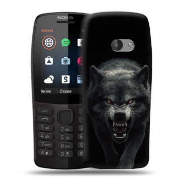 Силиконовый чехол на Nokia 210 с принтом Волк Силиконовый чехол на Nokia 210 с принтом Волк