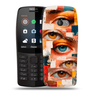 Силиконовый чехол на Nokia 210 с принтом Модный принт