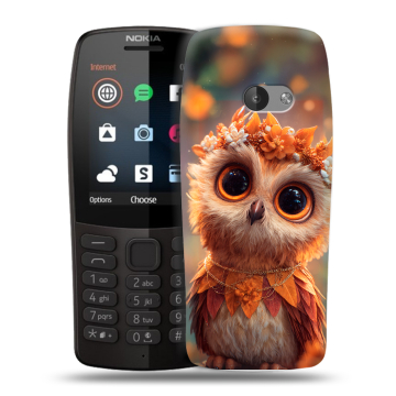 Силиконовый чехол на Nokia 210 с принтом Милая сова