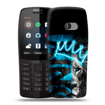 Силиконовый чехол на Nokia 210 с принтом Король лев