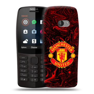 Силиконовый чехол на Nokia 210 с принтом Manchester United