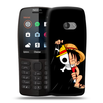 Силиконовый чехол на Nokia 210 с принтом One Piece Ван Пис
