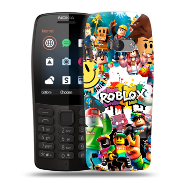 Силиконовый чехол на Nokia 210 с принтом Roblox Роблокс Силиконовый чехол на Nokia 210 с принтом Roblox Роблокс