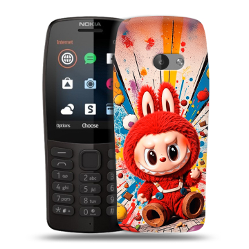 Силиконовый чехол на Nokia 210 с принтом Labubu Лабубу Силиконовый чехол на Nokia 210 с принтом Labubu Лабубу
