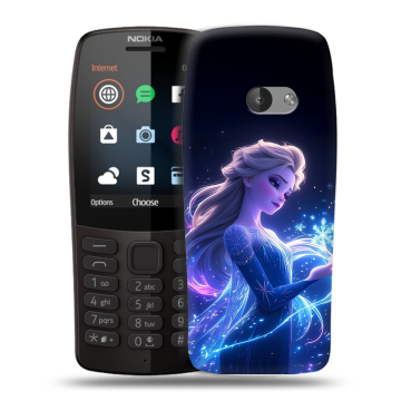 Силиконовый чехол на Nokia 210 с принтом Холодное сердце Frozen Силиконовый чехол на Nokia 210 с принтом Холодное сердце Frozen
