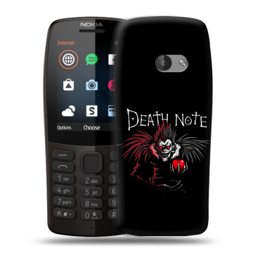 Силиконовый чехол на Nokia 210 с принтом Death note Тетрадь смерти