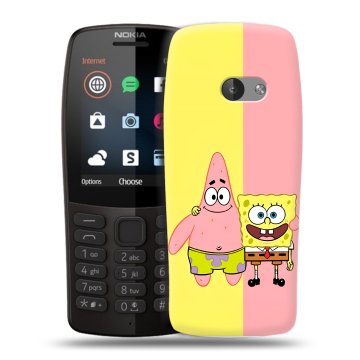Силиконовый чехол на Nokia 210 с принтом Спанч боб Спанчбоб Силиконовый чехол на Nokia 210 с принтом Спанч боб Спанчбоб