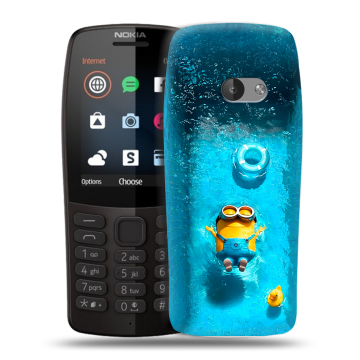 Силиконовый чехол на Nokia 210 с принтом Миньоны Силиконовый чехол на Nokia 210 с принтом Миньоны