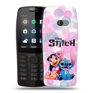 Силиконовый чехол на Nokia 210 с принтом Лило и Стич Силиконовый чехол на Nokia 210 с принтом Лило и Стич