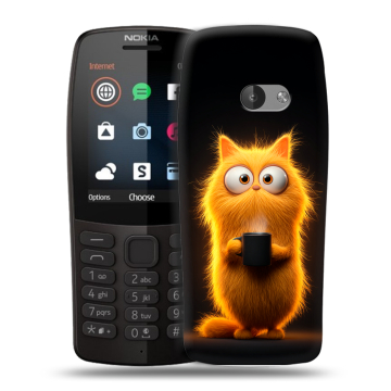 Силиконовый чехол на Nokia 210 с принтом Смешной кот Силиконовый чехол на Nokia 210 с принтом Смешной кот