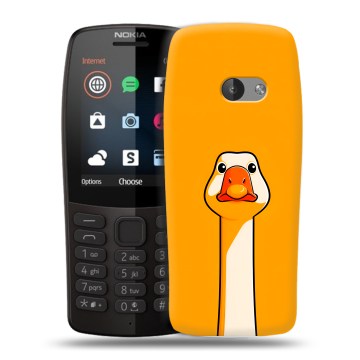 Силиконовый чехол на Nokia 210 с принтом Смешная утка