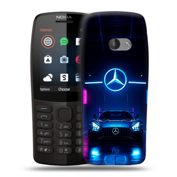 Силиконовый чехол на Nokia 210 с принтом Mercedes Мерседес Силиконовый чехол на Nokia 210 с принтом Mercedes Мерседес