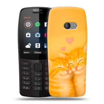 Силиконовый чехол на Nokia 210 с принтом Милые котята Силиконовый чехол на Nokia 210 с принтом Милые котята