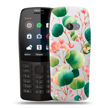Силиконовый чехол на Nokia 210 с принтом женский