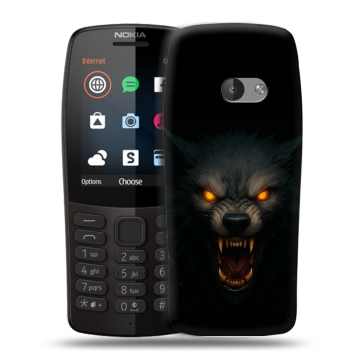 Силиконовый чехол на Nokia 210 с принтом Волк
