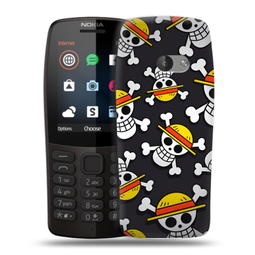 Силиконовый чехол на Nokia 210 с принтом One Piece Ван Пис