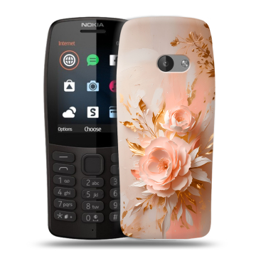 Силиконовый чехол на Nokia 210 с принтом женский