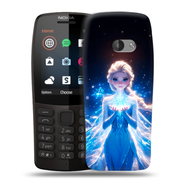 Силиконовый чехол на Nokia 210 с принтом Холодное сердце Frozen Силиконовый чехол на Nokia 210 с принтом Холодное сердце Frozen