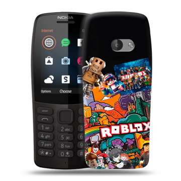 Силиконовый чехол на Nokia 210 с принтом Roblox Роблокс Силиконовый чехол на Nokia 210 с принтом Roblox Роблокс